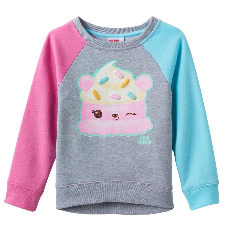 NUM NOMS glittery pullover sweatshirt size 4